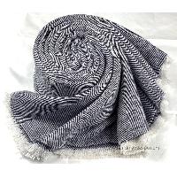 Pashmina Blanket, Thick Nepali Pashmina Shawl, Eight-ply Wool, Grey