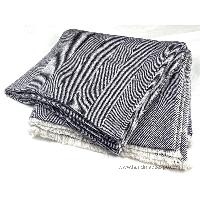 Pashmina Blanket, Thick Nepali Pashmina Shawl, Eight-ply Wool, Grey