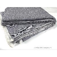 Pashmina Blanket, Thick Nepali Pashmina Shawl, Eight-ply Wool, Grey