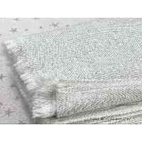 Pashmina Blanket, Thick Nepali Pashmina Shawl, Eight-ply Wool, White