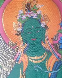 Thangka Painting Of Green Tara