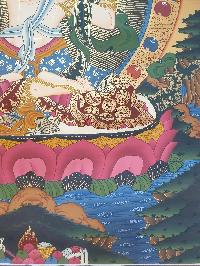 Buddhist Hand Painted Thangka Of White Tara