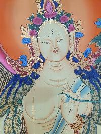 Thangka Painting Of White Tara