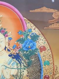 Thangka Painting Of White Tara