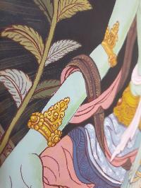 Thangka Painting Of Green Tara