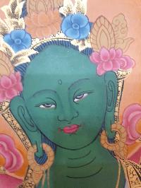 Thangka Painting Of Green Tara