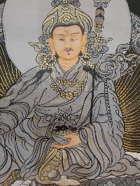 Buddhist Hand Painted Thangka Of Padmasambhava