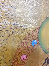 Thangka Painting Of Padmasambhava [real Gold], Guru Rempoche