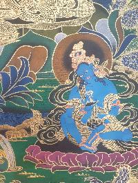 Thangka Painting Of Green Tara, [real Gold]