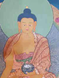 Thangka Painting Of Shakyamuni Buddha, [real Gold]