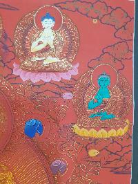 Thangka Painting Of Shakyamuni Buddha, [real Gold]