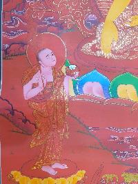 Thangka Painting Of Shakyamuni Buddha, [real Gold]