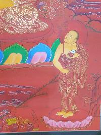 Thangka Painting Of Shakyamuni Buddha, [real Gold]