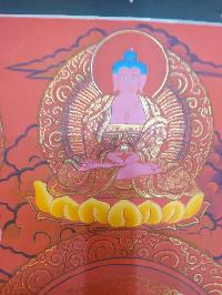 Thangka Painting Of Shakyamuni Buddha, [real Gold]