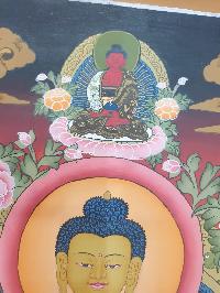 Thangka Painting Of Shakyamuni Buddha, [real Gold]