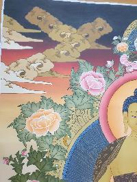 Thangka Painting Of Shakyamuni Buddha, [real Gold]