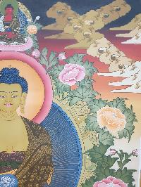 Thangka Painting Of Shakyamuni Buddha, [real Gold]