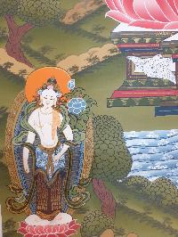 Thangka Painting Of Amitabha Buddha, [real Gold]