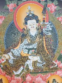 Thangka Painting Of Padmasambhava, [real Gold]