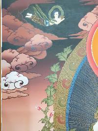 Thangka Painting Of Standing White Tara, [real Gold]