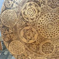 Handmade [gong], Bronze Chau Gong, Tam-tam Gong, Symphonic Gong With [mandala] Etching