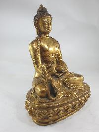 [old Stock] Buddhist Statue Of Medicine Buddha, [full Gold Plated]