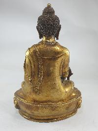 [old Stock] Buddhist Statue Of Medicine Buddha, [full Gold Plated]