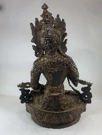 [old Stock] Buddhist Handmade Statue Of Vajrasattva, [chocolate Oxidation]