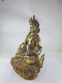 Buddhist Statue Of Aparimita [silver And Gold Plated], [antique Finishing], Chepame, Amitayus