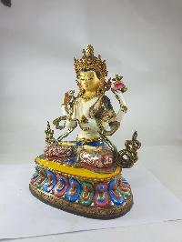 Buddhist Statue Of Chenrezig, [traditional Color Finishing]