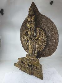 Buddhist Statue Of Sahasrabhuja Avalokitesvara, Bronze Finishing