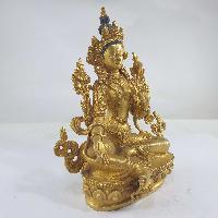 Buddhist Statue Of Green Tara [full Gold Plated]