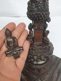 Buddhist Newari Stupa With Buddhas Detachable