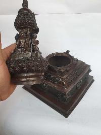 Buddhist Newari Stupa With Buddhas Detachable