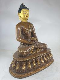 Buddhist Statue Of Amitabha Buddha [partly Gold Plated], [painted Face]