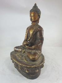 Buddhist Statue Of Amitabha Buddha [partly Gold Plated], [antique]