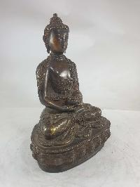 Buddhist Statue Of Amitabha Buddha [chocolate Oxidized]