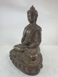 Buddhist Statue Of Amitabha Buddha [chocolate Oxidized]