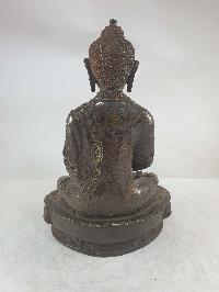 Buddhist Statue Of Amitabha Buddha [chocolate Oxidized]