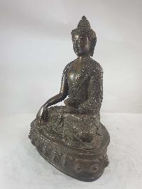 Buddhist Statue Of Shakyamuni Buddha [chocolate Oxidized]