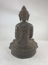Buddhist Statue Of Shakyamuni Buddha [chocolate Oxidized]