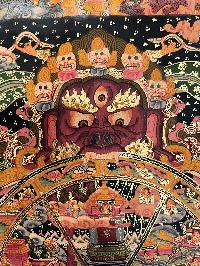 Thangka Painting Of Mandala, With [polyester Brocade Brocade]