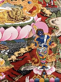 Thangka Painting Of Avalokiteshvara, Lamas Art, [24 Carat Gold], Tradition Color