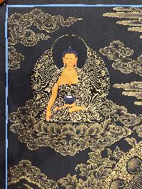 Buddist Hand Painted Thangka Of [white Tara], [real Gold], Lamas Art