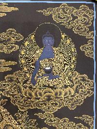 Buddist Hand Painted Thangka Of [white Tara], [real Gold], Lamas Art