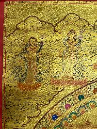 Buddist Hand Painted Thangka Of [mandala], [real Gold], Lamas Art