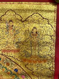 Buddist Hand Painted Thangka Of [mandala], [real Gold], Lamas Art