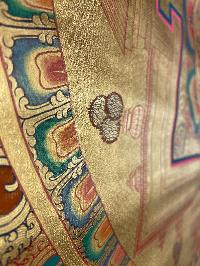 Buddist Hand Painted Thangka Of [mandala], [real Gold], Lamas Art