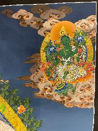 Buddist Hand Painted Thangka Of [sahasrabhuja Avalokitesvara], [real Gold], Lamas Art