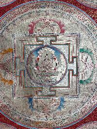 Buddist Hand Painted Thangka Of [mandala], [real Gold], Lamas Art